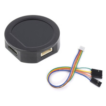 RP2040 LCD 0.99inch Round LCD with CNC Metal Case Type-C Connector