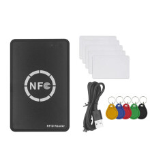 RFID NFC Chip Reader/Writer + 5XCUID-Kaart + UID-Sleutelhanger RFID-Duplicator Tag Kopiëren Klonen ID IC-Sleutel Badge-Kopieerapparaat