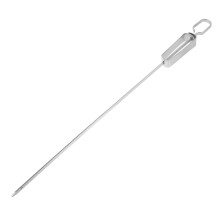 Stainless Steel Grilling Skewers Set with Sharp Tips and Meat Holder Hanger for Outdoor BBQ Cooking