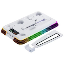 Estación de Enfriamiento con Soporte Vertical Colorida para PS5/para PS5 Slim/para PS5 PRO Accesorios de Cargador Eficientes y Multifuncionales