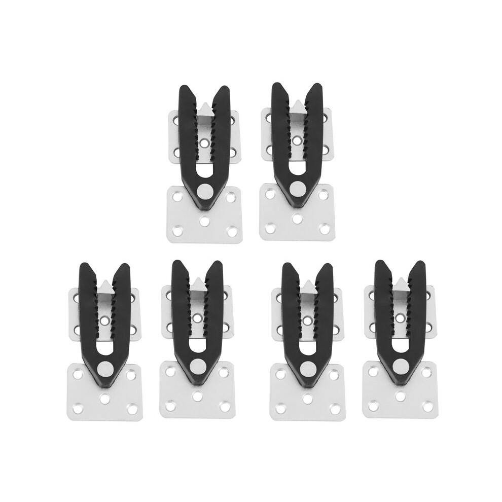 6 Pcs Sofa Couch Sectional Furniture Connector Joint Snap Alligator Style 6032093495061