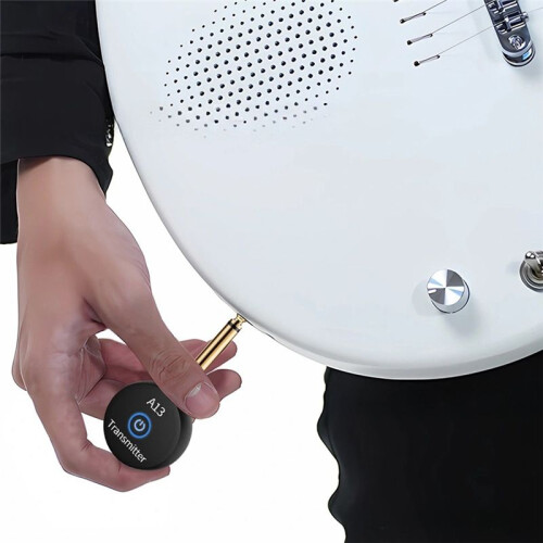 2-i-1 2,4 GHz Trådlöst Gitarrsystem 48KHz Ljud Trådlöst Gitarr Sändare Mottagare Elgitarr Basförstärkare