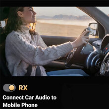 5.4 Audio Zender Ontvanger 3.5MM AUX Hifi Stereo Adapter met Microfoon voor Auto Vliegtuig TV PC Luidspreker Zwart