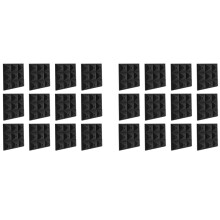 Pannelli nel Schiuma Acustica Insonorizzata da 24 Pezzi, Pannelli un Parete Insonorizzati 2X12X12 Pollici, Schiuma Fonoassorbente per Sala Giochi,