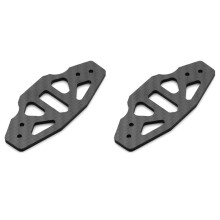 2X Carbon Fiber Front Bumper Support Plate for TT02 TT-02 1/10 RC Car Upgrade Parts Accessories