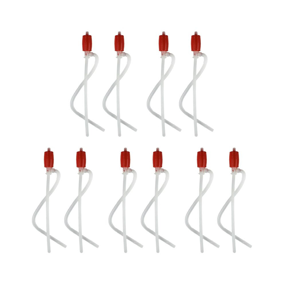 10Pcs Universal Fuel Transfer Siphon Pump - Large Squeezing Syphon For Lawn Mowers & Manual Pumping Petrol, Water 6033724879915