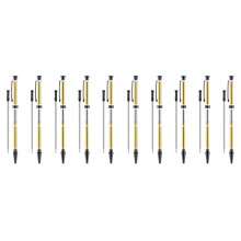 10 Pcs Slimline Pen Kits for Wood Turning, 7mm Twist Pen Kit with Refill, Ideal for DIY Gifts Black