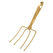 Stainless Steel Turkey Lifting Fork, Ergonomic HeatResistant Handle for BBQ, Roasting and Camping