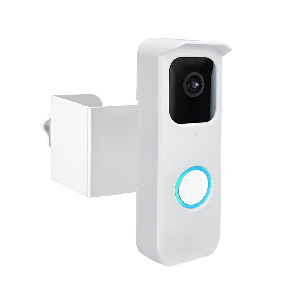 For Blink Doorbell Mount,Anti Theft Video Doorbell Door Mount Bracket No Drilling,Not Block Doorbell Motion Sensor White 6032383990771