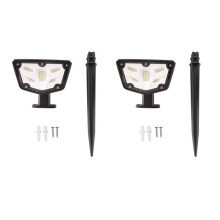 2X Bright Solar Spot Lights Outdoor Motion Sensor,Outdoor Lights,Waterproof Solar Lights Outdoor