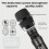 Microfone Sem Fio Recarregável de Segmento U Universal Microfone um para Dois Microfone de Mão U-Segment Home K Singer 4