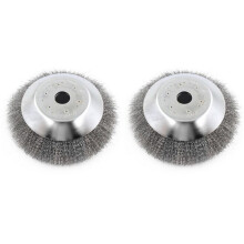 2pcs 3.5X15cm Trimmer  Thin Steel Wire Brush Weeding Plate for Lawn Mower Garden Weed Brush Cutter Tools