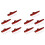 10X Aluminiumlegierung Kazoo mit Membran Rot 1