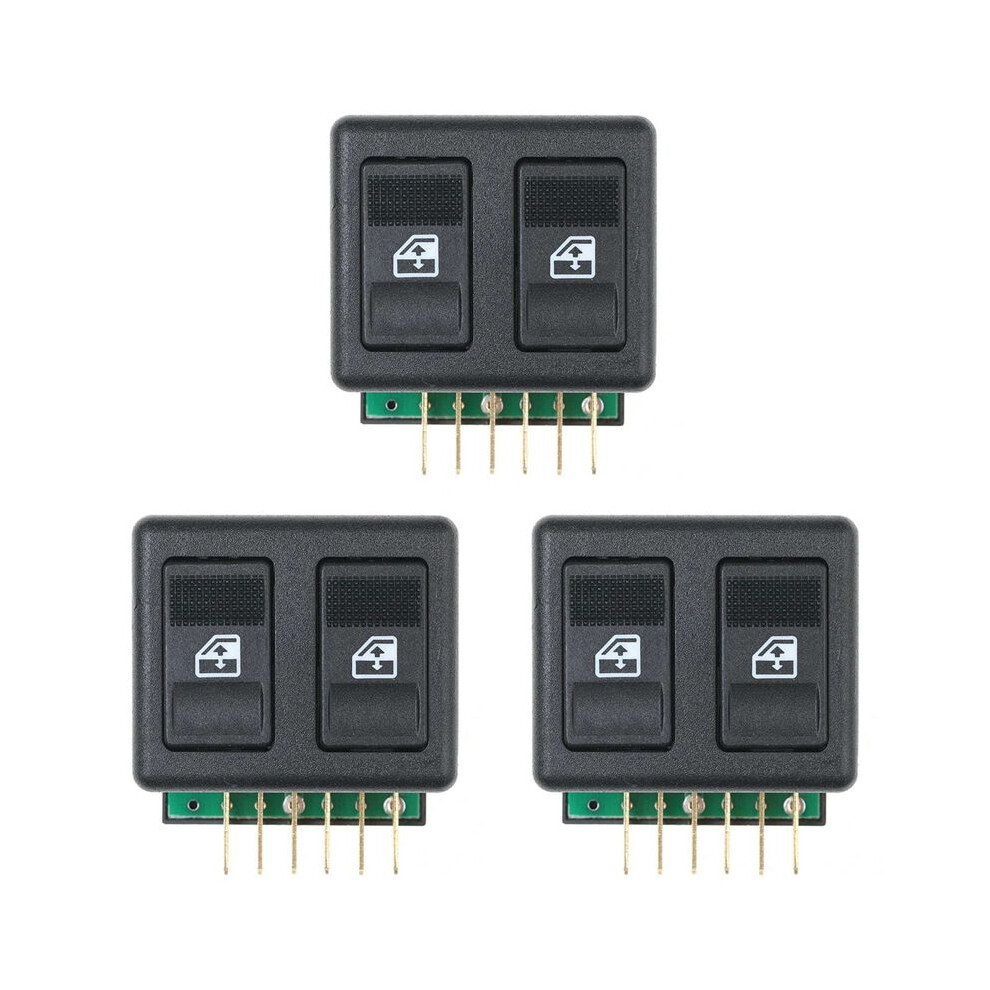 3X 181449680 6 Pins Power Electric Single Window For Lancia Y10 1984- 2006 Black 6032301979987