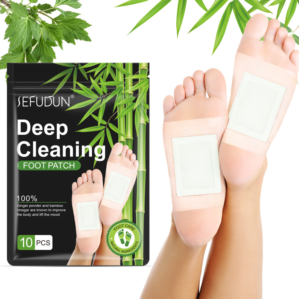 Al'iver 10 Pack Detox Foot Patches Pads Deep Cleansing Feet Remove Toxins Improve Sleep
