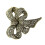 Grande broche à nœud papillon avec strass élégants, accessoire-1 1