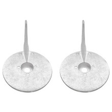 2X Buitenboordmotor 17264T2 17264C1 F17264C1 Trim Tab Anode voor Mercury Mariner Force 30HP 35HP-60HP 70HP 75HP