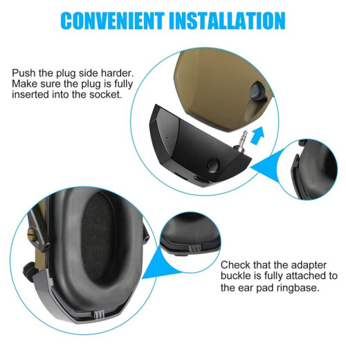 W1  Adapter, Design for Electronic Earmuffs Convert Wire Earmuff to Wireless One 2