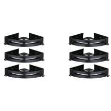 6X Cutting Board Organizer Triangle Towel Shower Storage Rack Black Corner Shelves Wall Mounted Aluminum Shampoo Holder