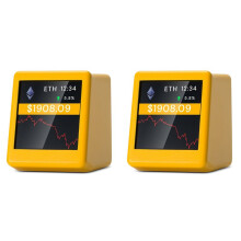 2X New 2.4G WiFi Crypto Tracker Crypto Price Displayer 300 Major Cryptocurrencies Can Be Switched Freely for NerdMiner C