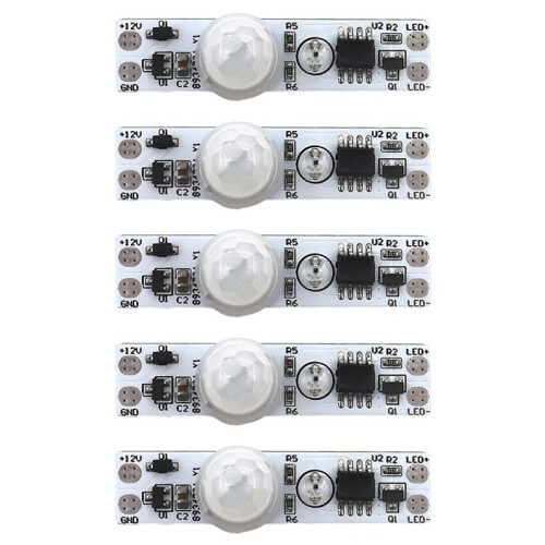5X  5-24V 12V PIR Motion Sensor  Module Human Movement Sensor Detector Controller  Module 1