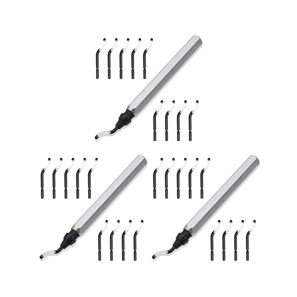 3X Swivel Deburring Tool & 10 Extra Heavy Duty Hss Blades, Deburring Tool 3D Printing For Metal, Resin, Pvc Pipes C 6031068275691
