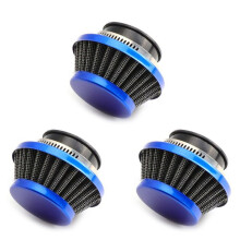 3Stück 42MM Luftfilter für 47Cc 49Cc Super Pocket Bike Upgrade Kit Dirt Bike ATV Quad Aluminium Luftfilter Blau