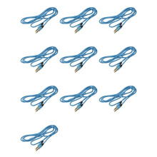 10pcs 3.5mm Auxiliary Aux Male to Male Stereo Cord Audio Cable for PC for MP3 Car ()