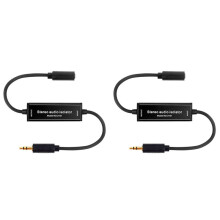 2X Stereo Audio Isolatie 3,5 mm Luidspreker Audio Ruis Ruis Common Ground Filter Eliminator GROUND LOOP Isolator