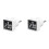2X Digital Voltmeter Square AC220V Square Voltage Tester with LED Display and Indicator Light EU Plug White 1