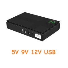 2X 5V 9V 12V Uninterruptible Power Supply UPS USB 10400MAh Battery Backup for WiFi Router CCTV(US Plug)