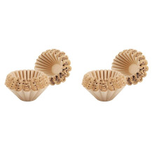 200 Pcs 1-4 Cup Basket Coffee Filters Basket Filters Disposable Paper Coffee Filters for Home Office Use Brown