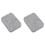 2X Almofada de Feltragem com Agulha, Almofada de Feltragem de Esponja Cinza, 4,65 X 3,35 Polegadas de Espessura e Tapete de Feltragem Firme, Tapete de 1