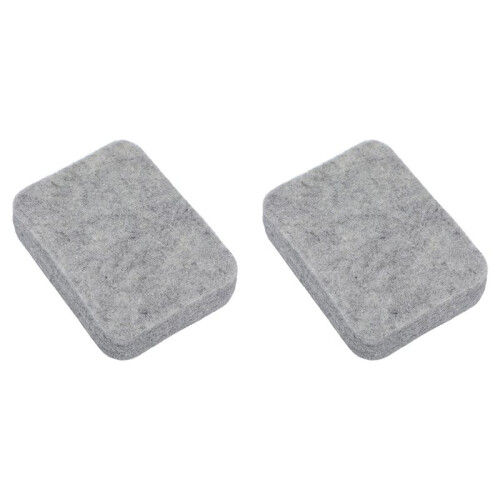 2X Almofada de Feltragem com Agulha, Almofada de Feltragem de Esponja Cinza, 4,65 X 3,35 Polegadas de Espessura e Tapete de Feltragem Firme, Tapete de