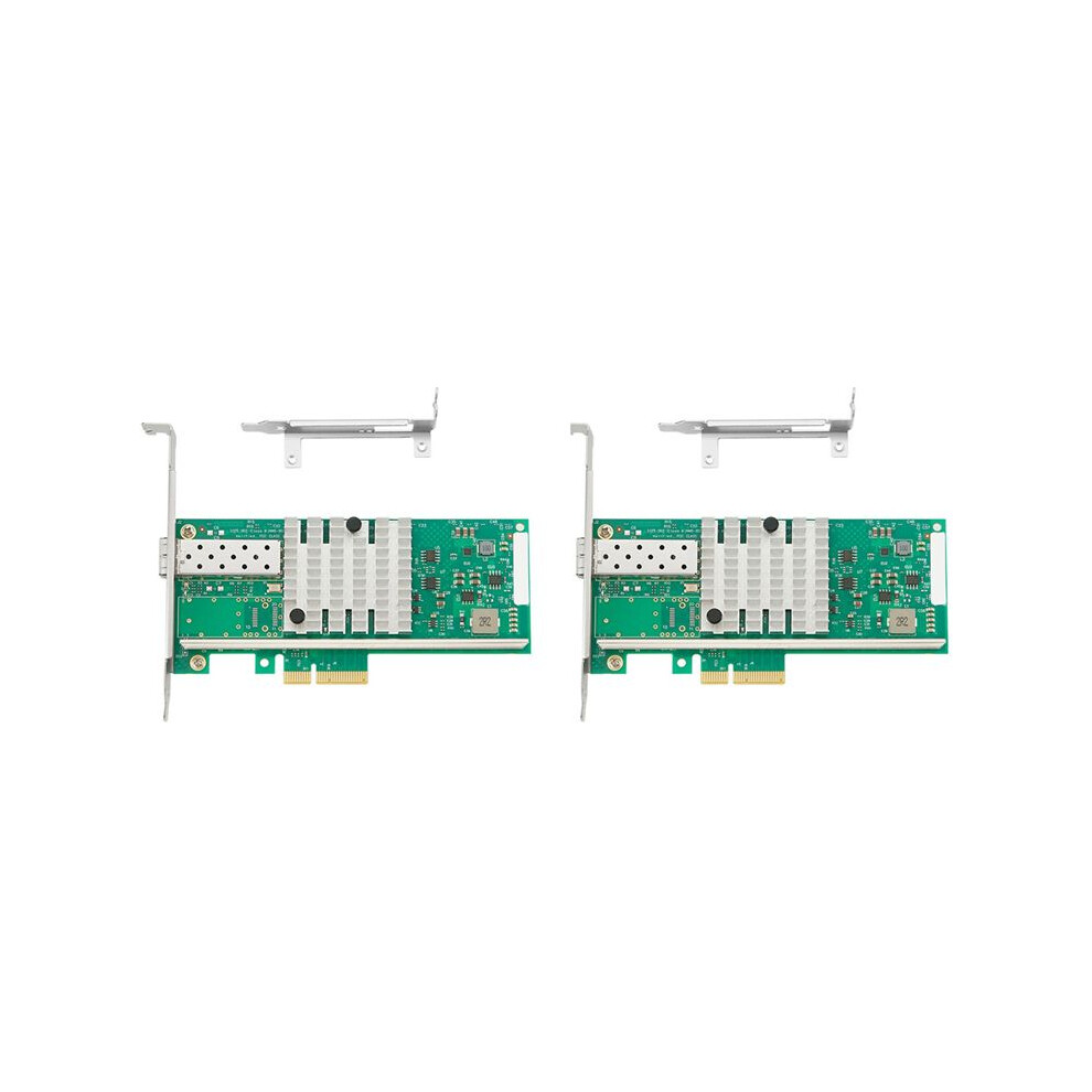 2X Pcie X4 Single Port 10G Sfp+ Network Card X520-Da1 82599En 10Gbe Nbbase-T Nic Fiber Adapter For Windows Linux Servers 6032462422292