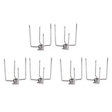 6 Pcs Stainless Steel Rotisserie Meat Forks and Clamps for BBQ Grill Chicken Roast, Secure Hold