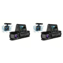 2X DVR Camera 3 Camera Lens Car DVR Dual Lens Camera 1080P HD Dash Camera Video Recorder 24H Parking Monitoring Dashcam