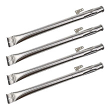 Universal Stainless Steel Grill Burner Tubes 4 Pack, Replacement BBQ Gas Grill Parts with Easy Installation