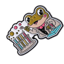 Broche de chimiste de grenouilles de dessin animé avec-QHXZ4242