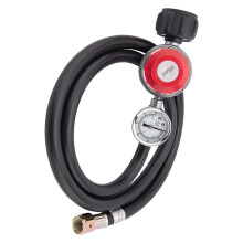 Adjustable Propane Regulator with Hose, Pressure Control for BBQ Grill, Fryer, Heater, Cooker