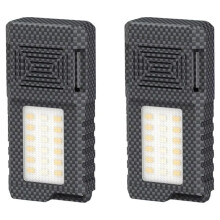 2X Repellente per Mosche Portatile con Luce LED, Repellente per Insetti Ricaricabile per Campeggio, Escursionismo, Design Adatto Ai Viaggi
