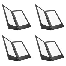4X Rechargeable LED Light Menu Book PU Leather Display Book Night Club Restaurants Beer Bar Shop Cafe Two Pages