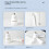 2X Socket Fan Light with Remote, Ceiling Fan with 3-Speeds, Dimmable LED, E27 Base, Cordless Light Socket Fan 5