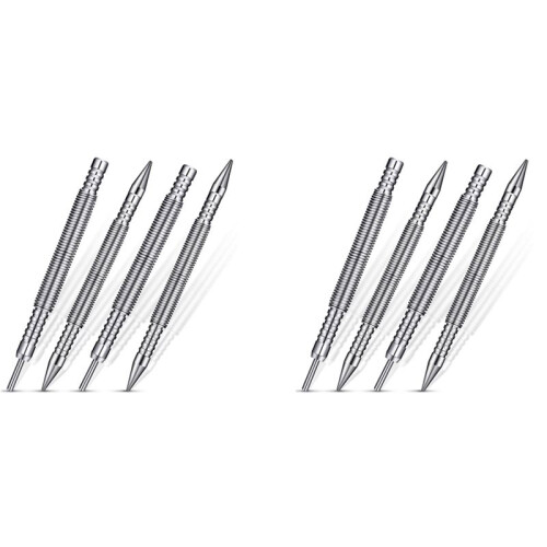 8X Nail Set And Hinge Pin Tool Dual  Nail Punch Hinge Pin Removal Tool Hammerless Spring Punch Set