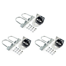 3X Antennenmastklemme mit U-Bolzen für Ham UHF VHF CB Cellular Trucker Antenne, Antennenhalterung für N Buchsentyp
