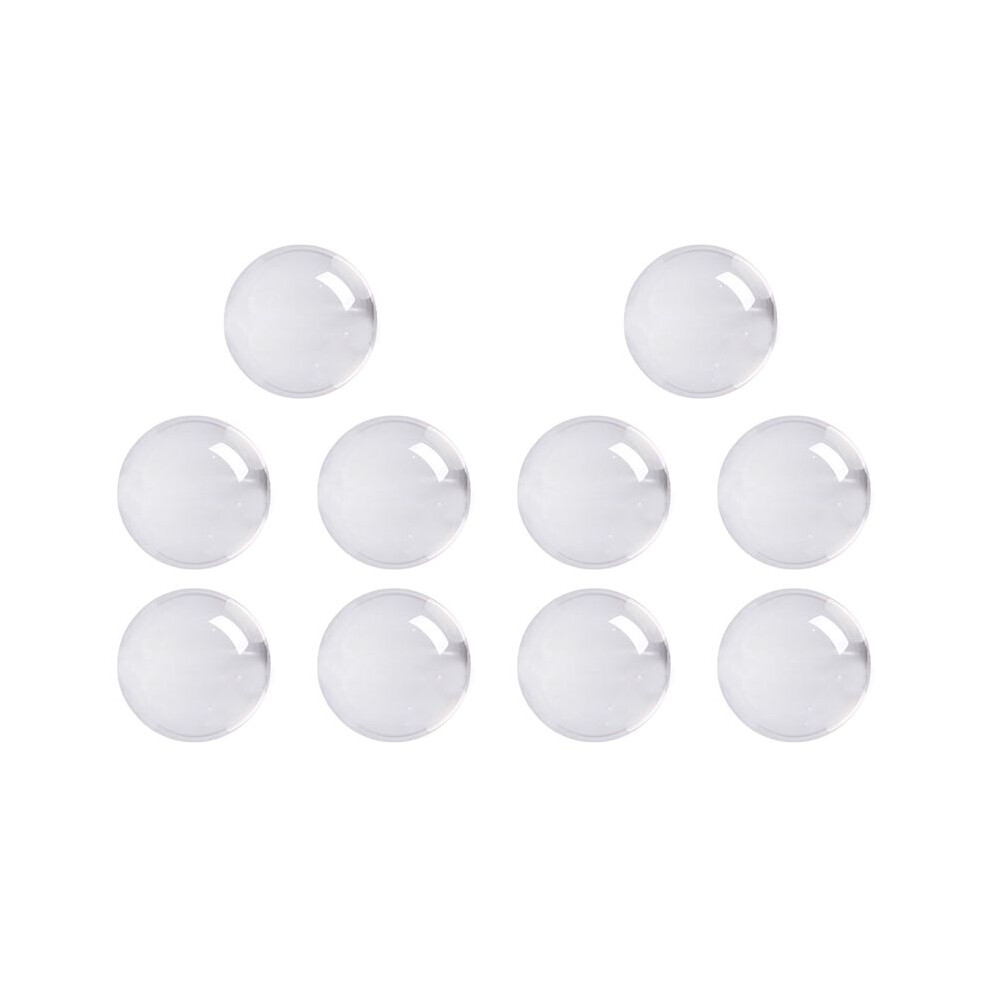 Semoic 10X Transparent Color Glass Crystal Healing Sphere Photography Props Decor 30Mm