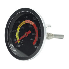 Grill Thermometer Stainless Steel BBQ Temperature Gauge with Probe Instant Readout Battery