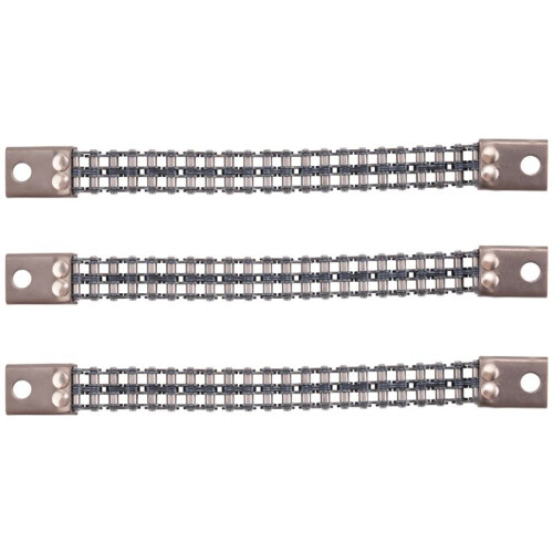 3X Drum Kit Pedal Connecting Chain with Master Link Drum Pedal Chain Hammer Beater Chain Replacement Percussion