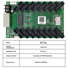 A716 Receiving Card 75E Full-Color LED Display Receiving Card Video Wall Controller Onboard HUB75Ex16 for Led Display