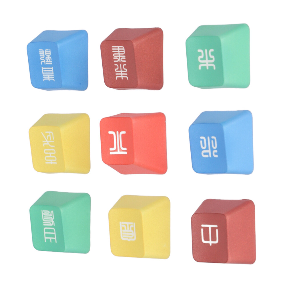 9Pcs Vibrant Pbt Keycaps For Mechanical Keyboards, Durable & Fadeless 4641390646698